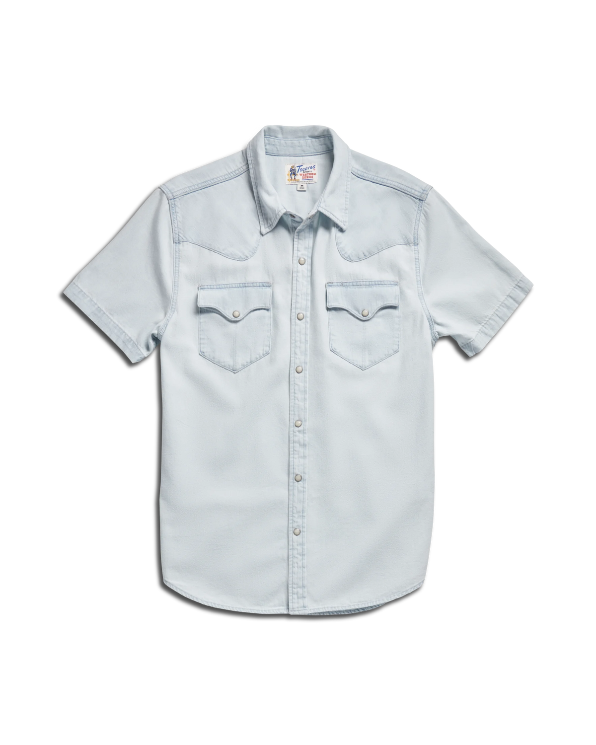 Men's Denim Short Sleeve Pearl Snap