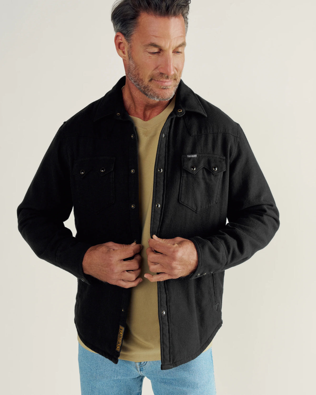 Men's Sawtooth Pearl Snap Shacket
