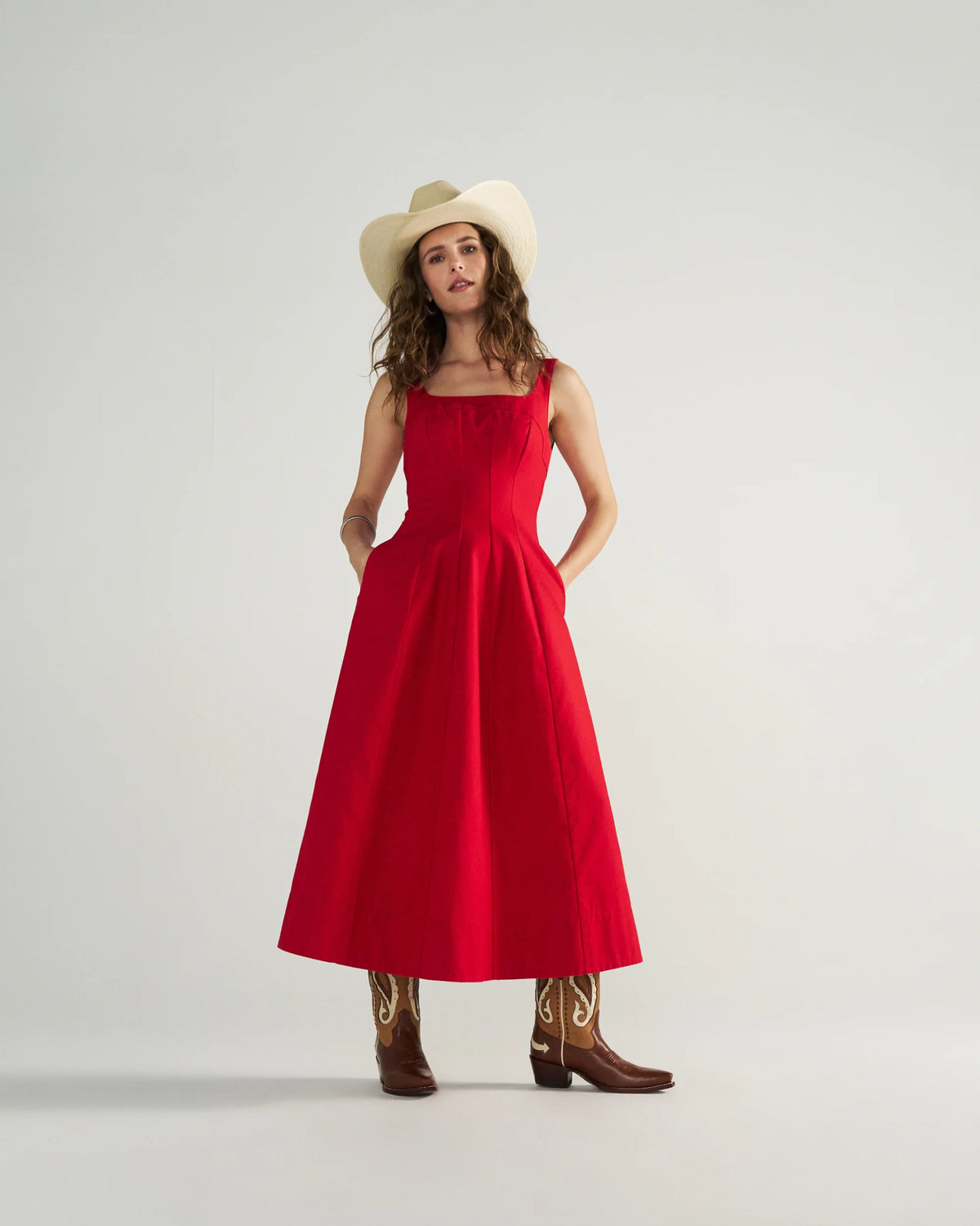 Women's Sleeveless A-Line Maxi Dress