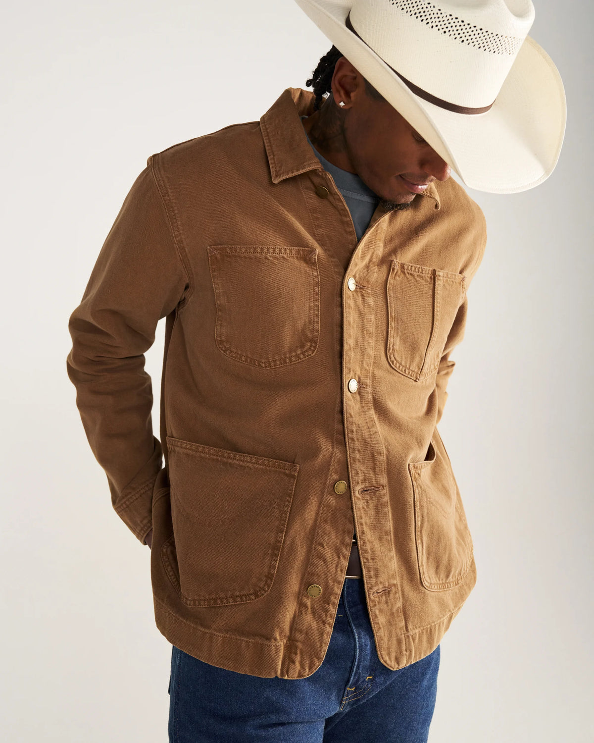 Men's Denim Chore Jacket