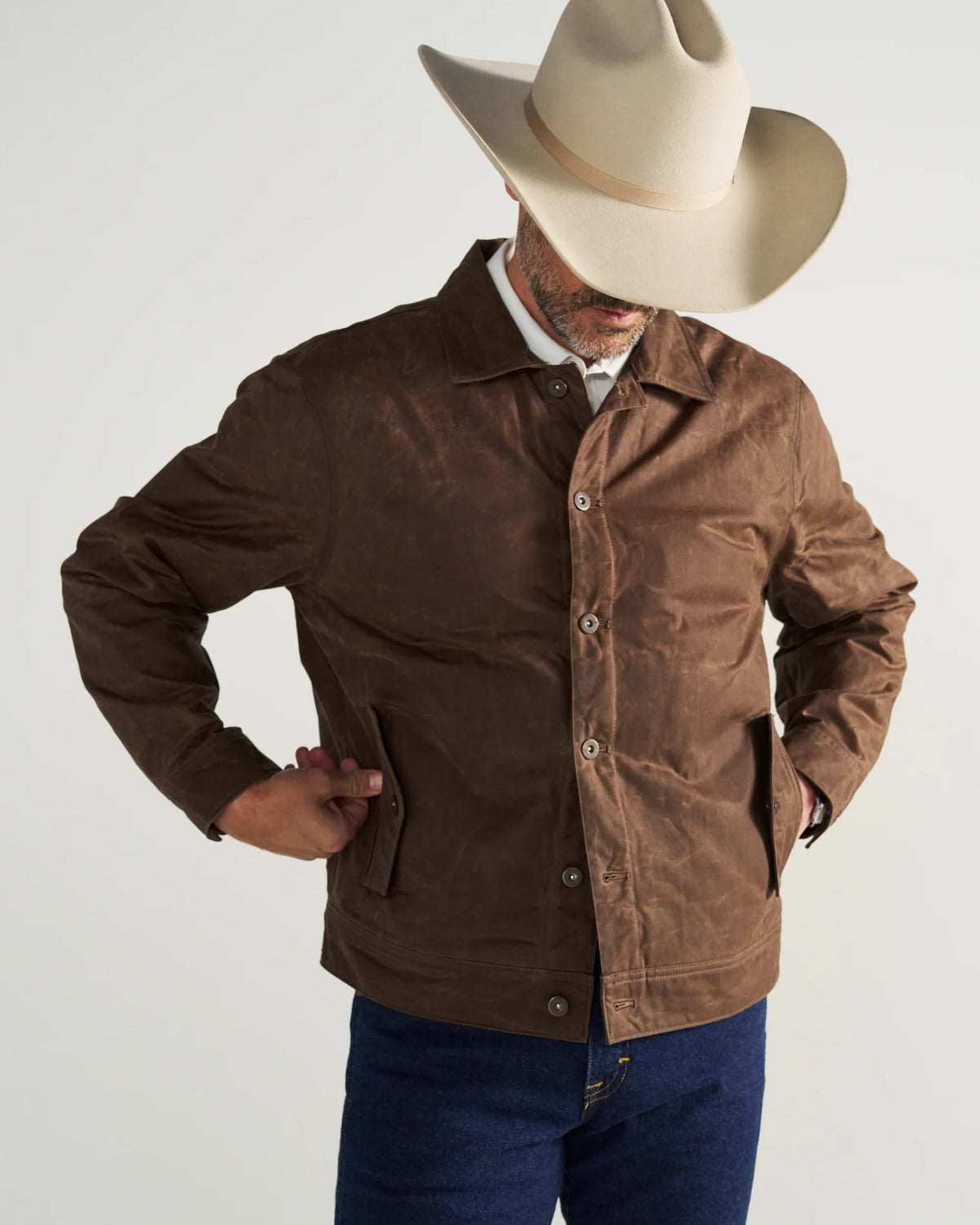 Men's Buckaroo Waxed Canvas Trucker Jacket