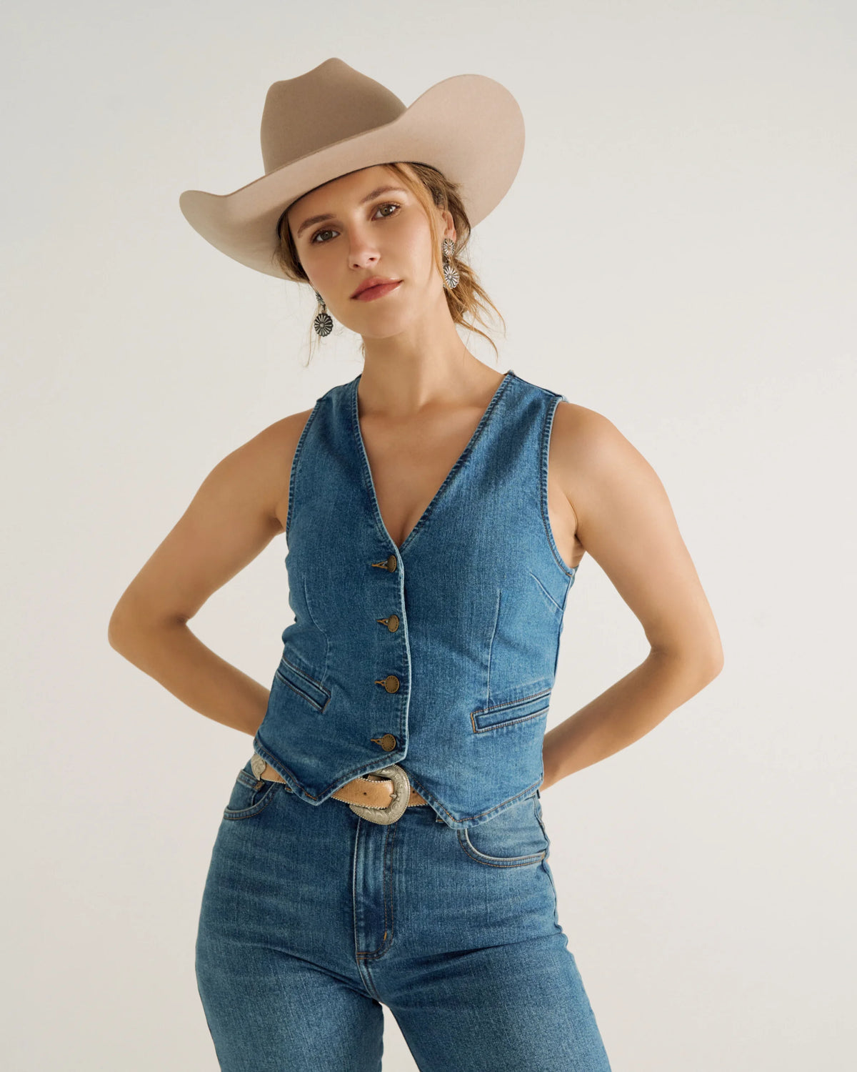 Women's Denim Vest