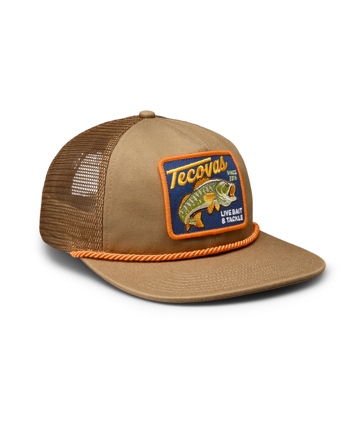 Live Bait and Tackle Flat Brim Trucker