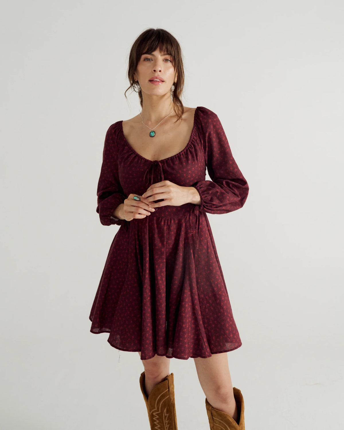 Women's Long Sleeve Mini Dress