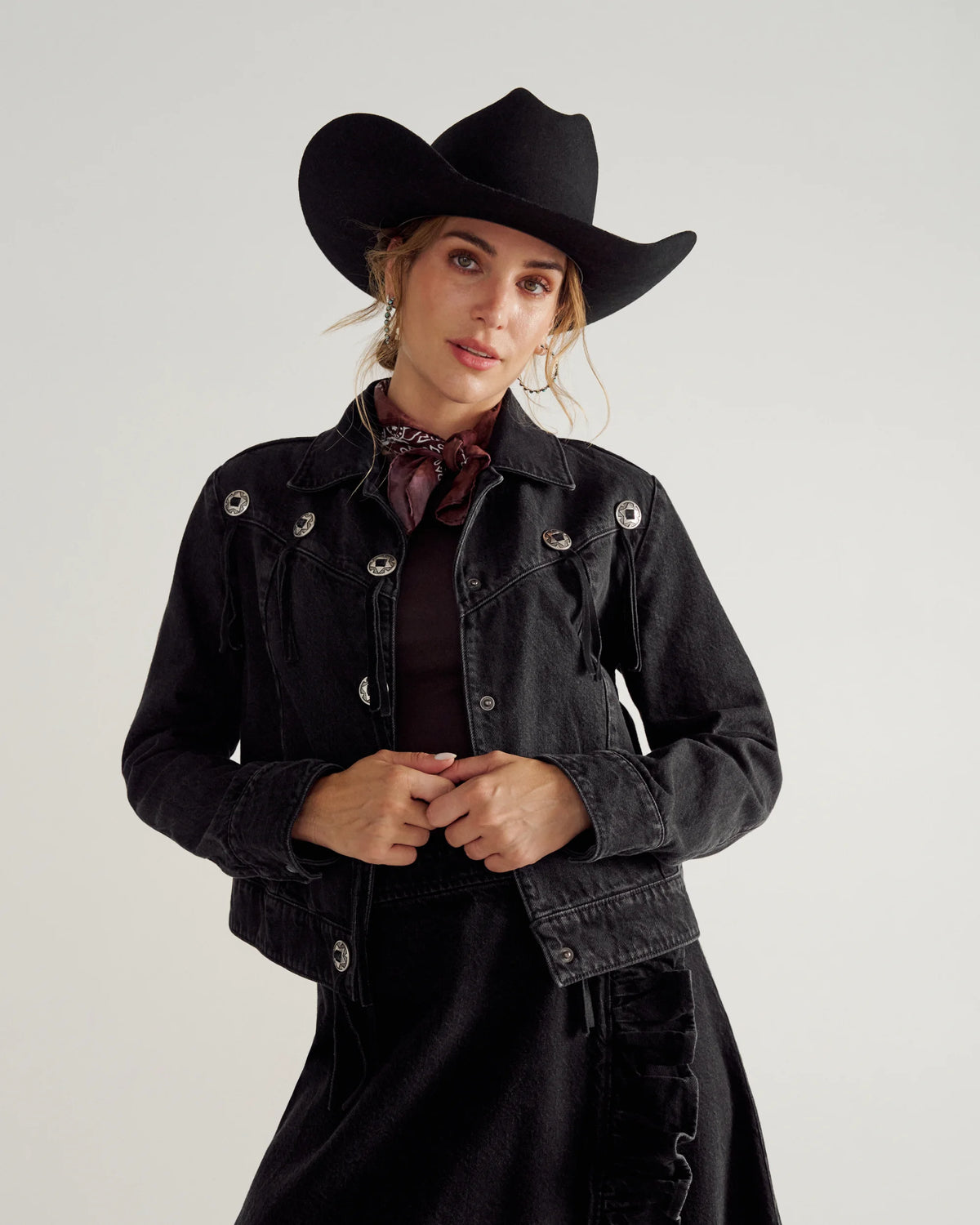 Women's Rodeo Concho Denim Jacket