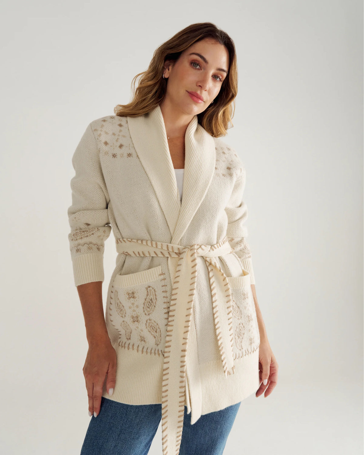 Women's Shawl Collar Wrap Sweater