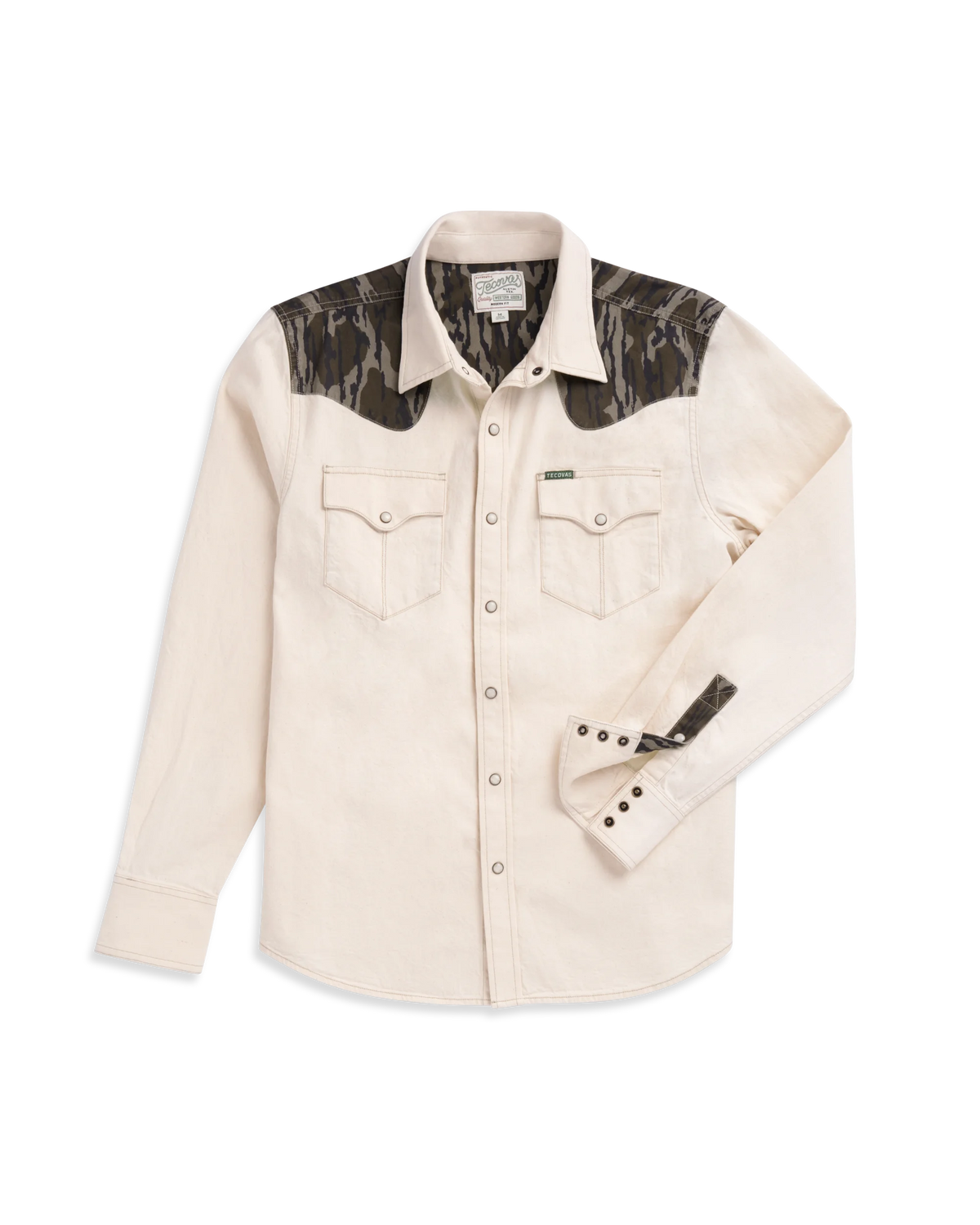 Men's Tecovas x Mossy Oak Denim Pearl Snap