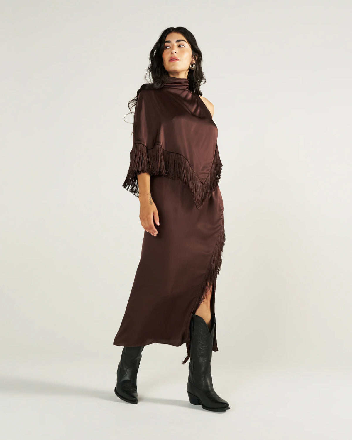 Women's Fringe Midi Skirt