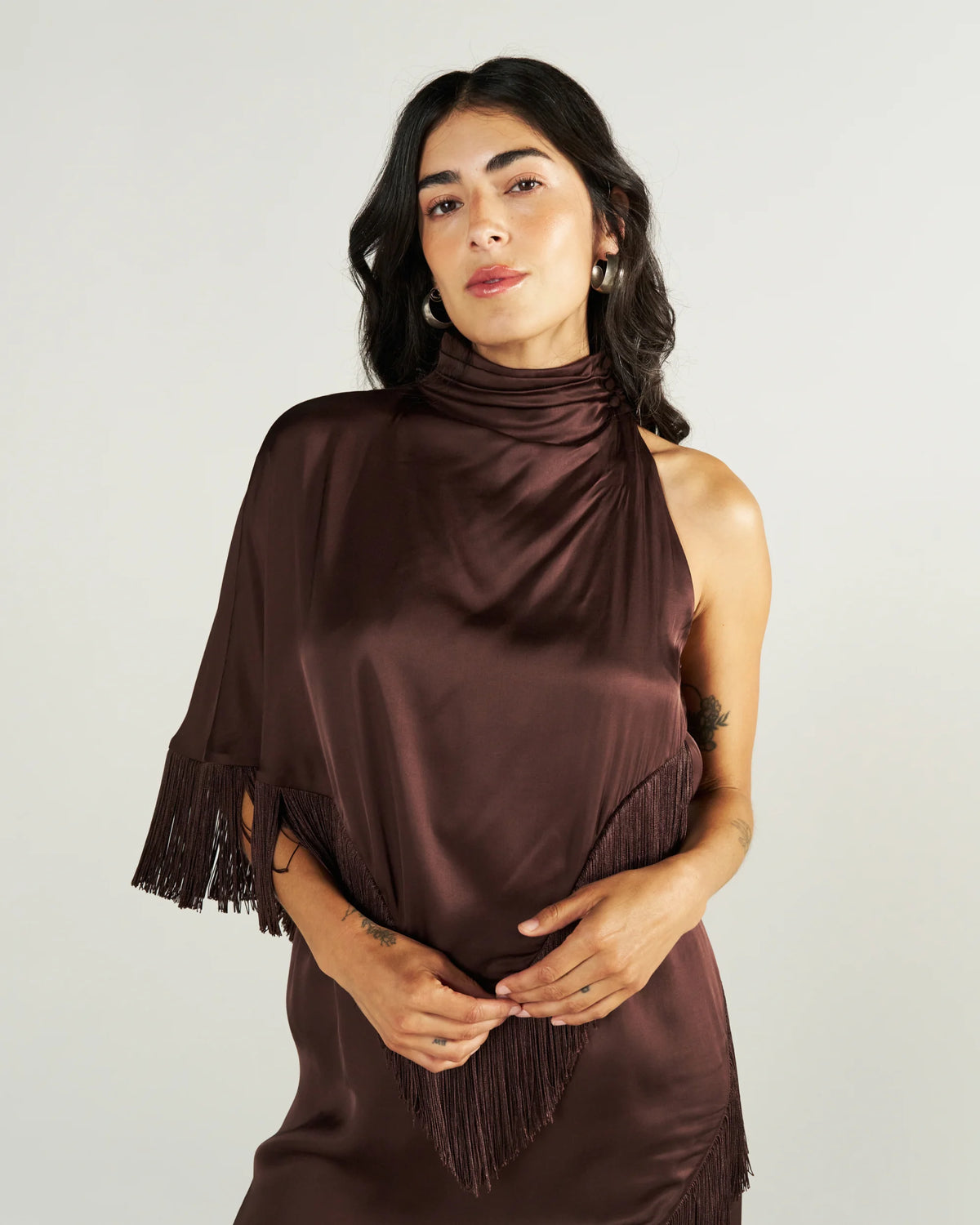 Women's Woven Fringe Blouse