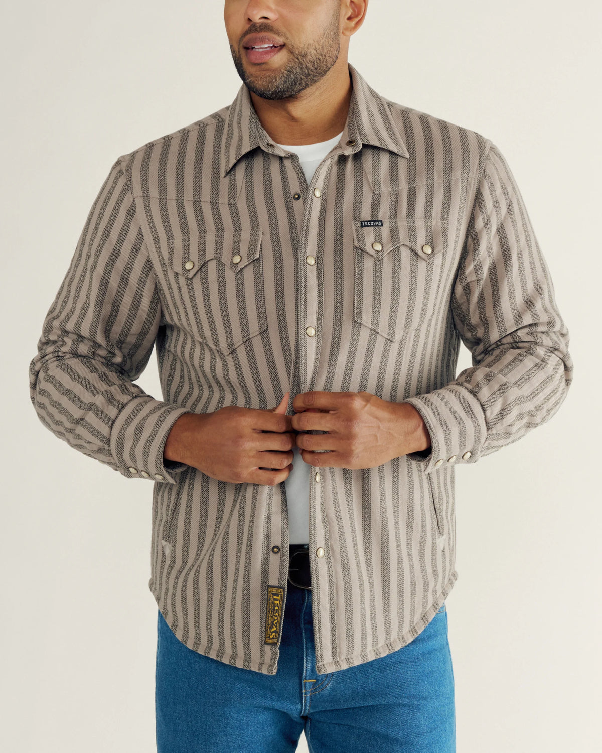 Men's Sawtooth Pearl Snap Shacket